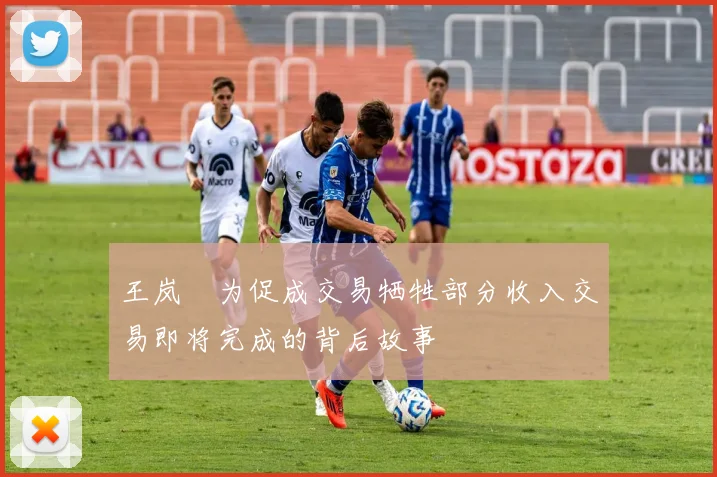 王岚嵚为促成交易牺牲部分收入交易即将完成的背后故事
